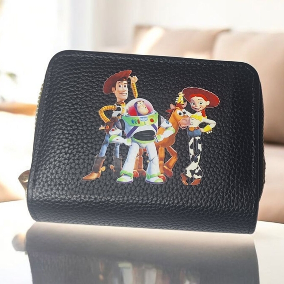 Toy Story Character Black Wallet - Picture 2 of 3